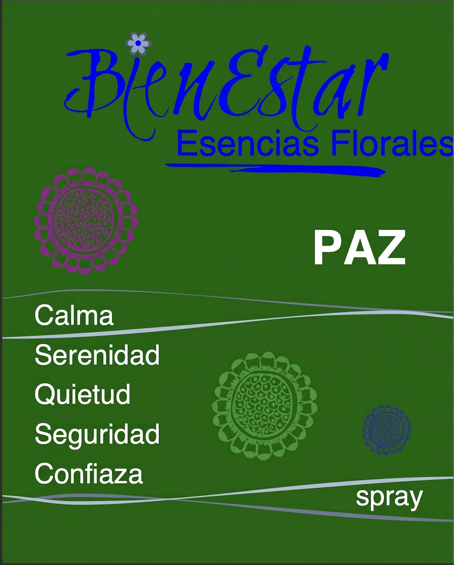 Etiqueta de la esencia Paz